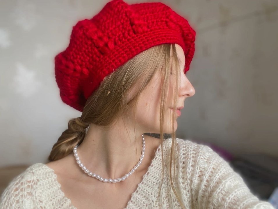 Kadın fransız beret - Görsel 3