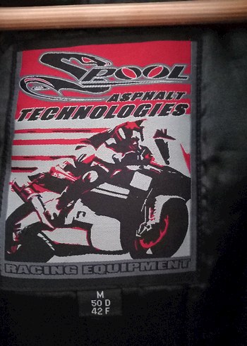 Gri Deri Korumalı Motorcu Montu - Görsel 2