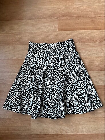 Zebra Desenli Etek