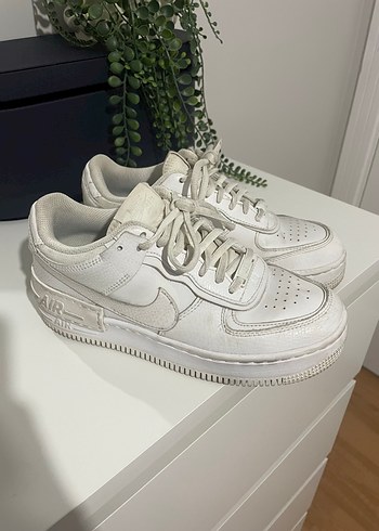 Nike Air Force 1 Shadow Beyaz Spor Ayakkabi
