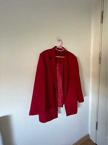 EKOL kırmızı blazer ceket PAZARLIK YAPILIR
