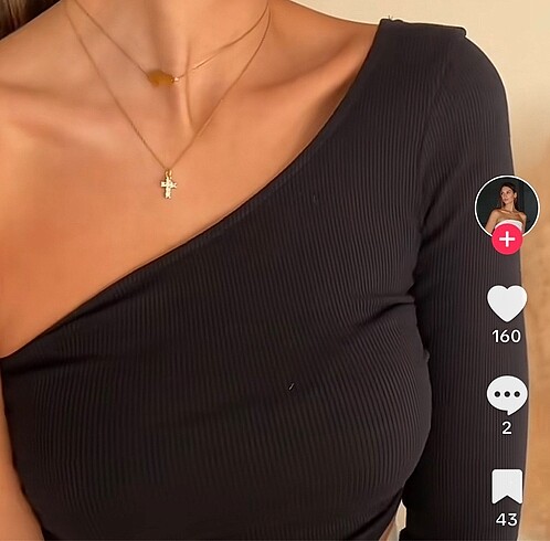 s Beden ZARA tek kollu bluz