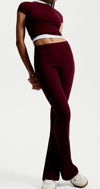 m Beden BERSHKA bordo pantolon