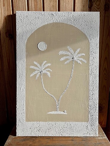 Tasarımcı Dokulu palmiye tablo
