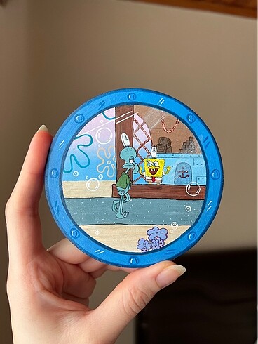 Tasarımcı Süngerbob pencere tablo/magnet