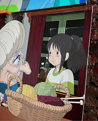 Beden Spirited away ruhların kaçışı miyazaki akrilik tablo