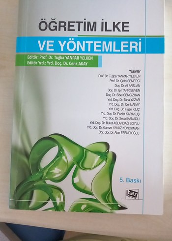Öğretim İlke ve Yöntemleri Kitabı 5. Baskı