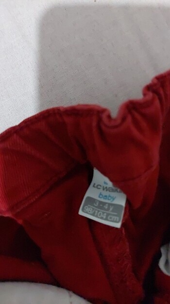 4 Yaş Beden Unisex 3 4 yas pantolon