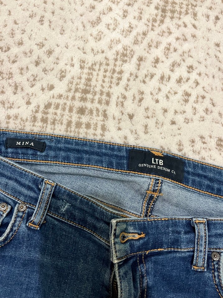 Dantel Detaylı Mavi Kadın Kot Pantolon - Görsel 2