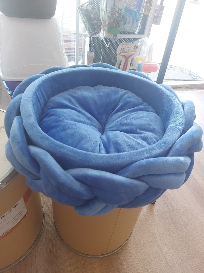 Mavi Yumuşak kedi yatagi - Görsel 2