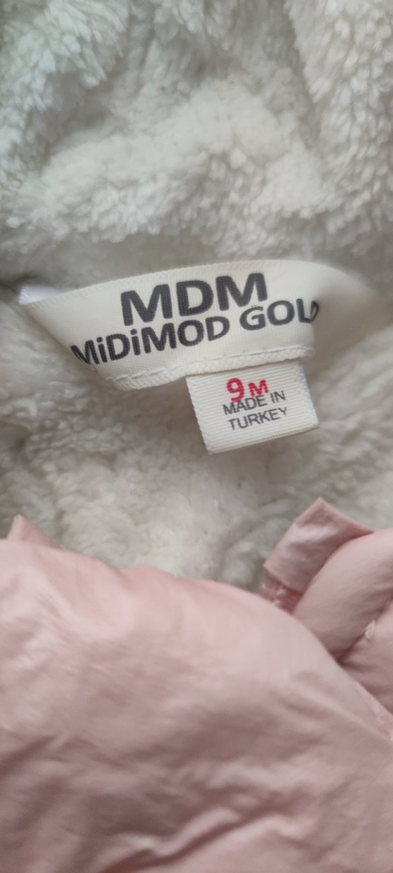 Peluş Detaylı Kapüşonlu Pembe Kız Bebek Tulumu - Görsel 3