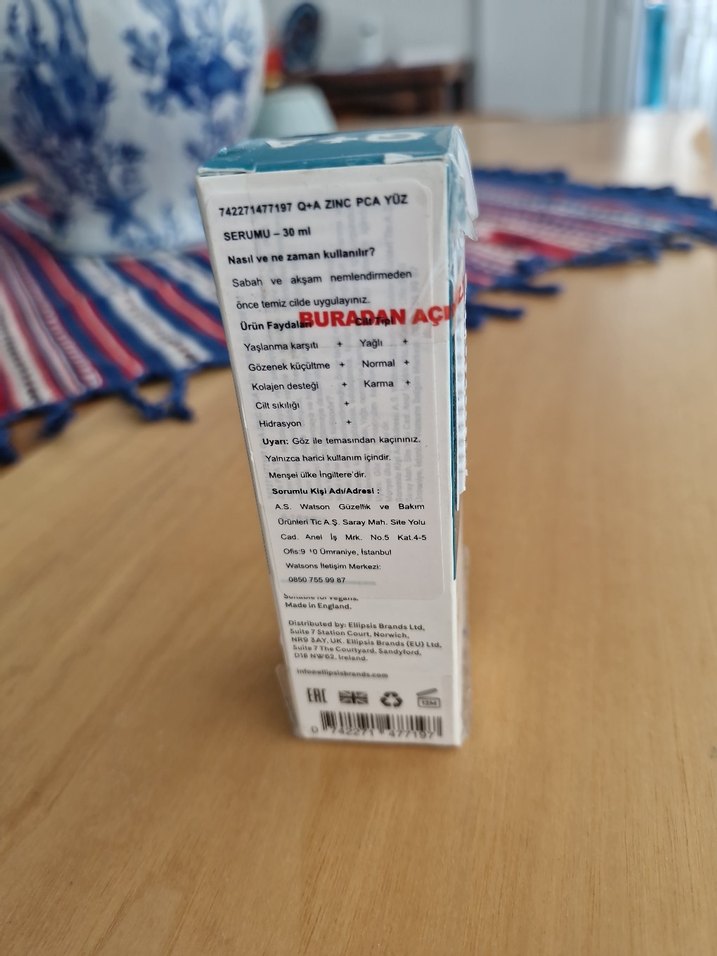 Q+A Zinc PCA Yüz Serumu - Görsel 3