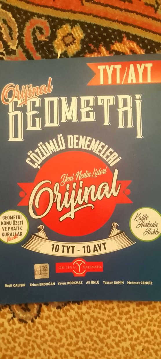 Orijinal Geometri Çözümlü Denemeleri Kitabı - Görsel 2