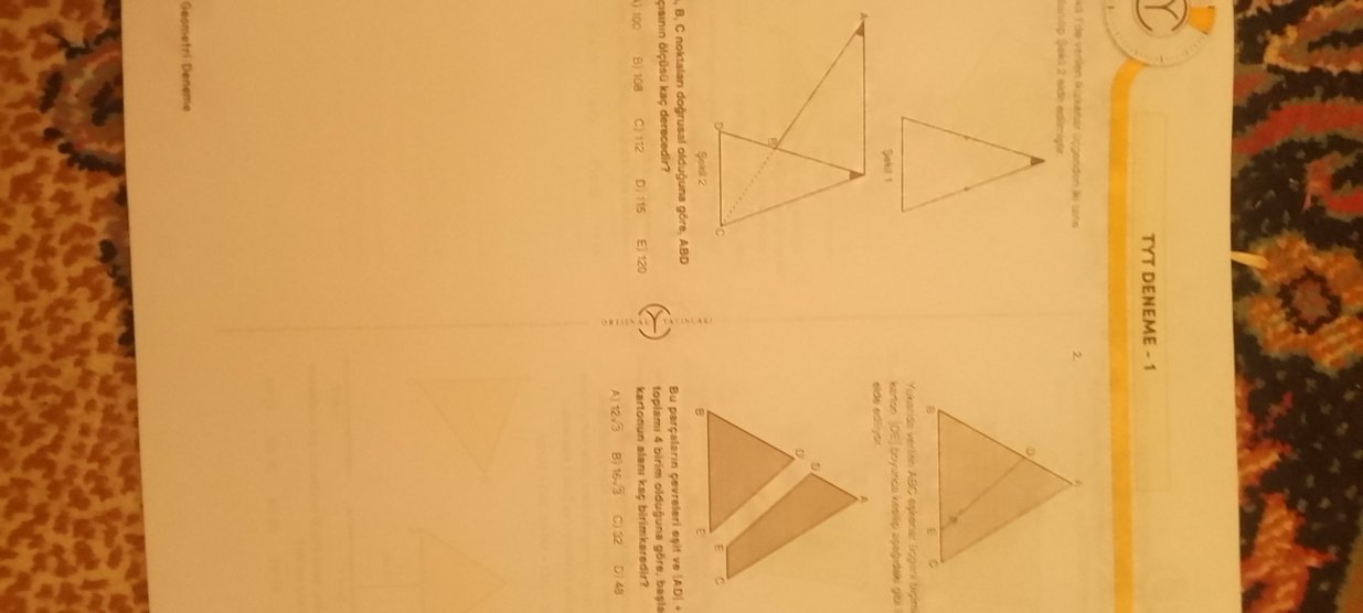 Orijinal Geometri Çözümlü Denemeleri Kitabı - Görsel 3
