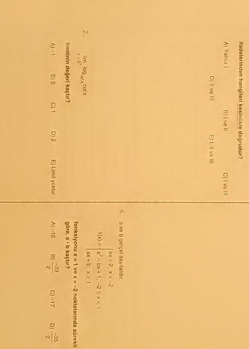 limit-türev acil yayınları ayt matematik - Görsel 4