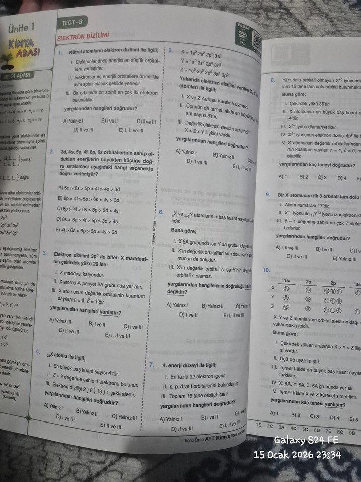 AYT Kimya kimya Adası sıfır hiç çözülmediı yeni basım - Görsel 2