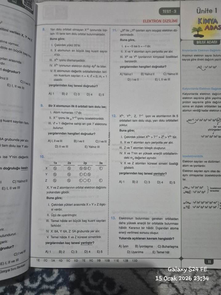 AYT Kimya kimya Adası sıfır hiç çözülmediı yeni basım - Görsel 3