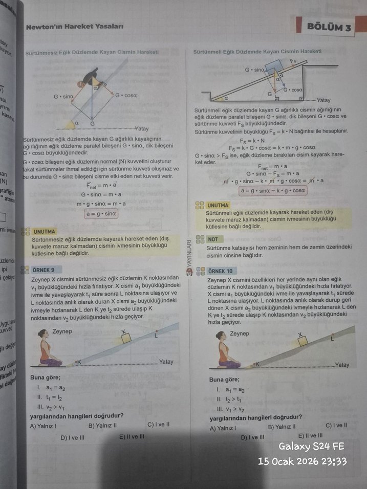 3D AYT Fizik Soru Bankası yeni basım - Görsel 5