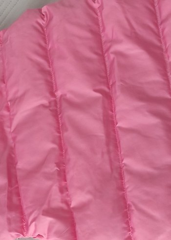 8 Yaş Beden Kız Çocuk Pembe Fermuarlı Yelek