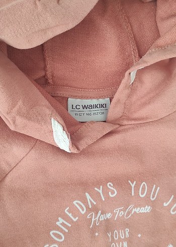 LC Waikiki Pembe Hamile Uzun Kollu Sweatshirt elbise