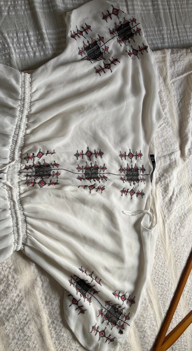 Nakışlı Bohem plaj elbisesi - Görsel 2