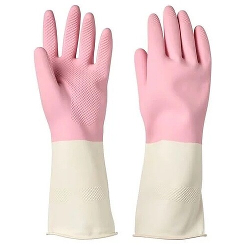 RINNIG pembe S temizlik eldiveni
