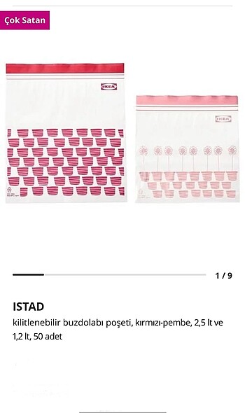 ISTAD kırmızı-pembe 2,5 lt ve 1,2 lt kilitlenebilir buzdolabı po