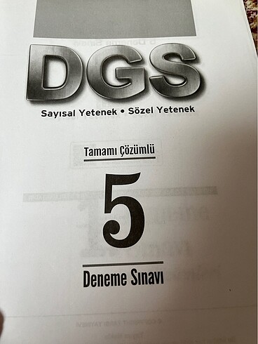 DGS denemesi 5 li deneme