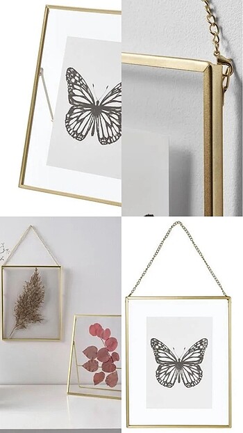 LERBODA altın rengi 20x25 cm renkli çerçeve