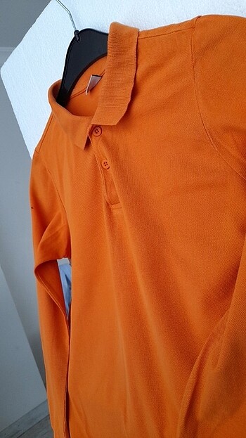 10 Yaş Beden turuncu Renk Polo yaka