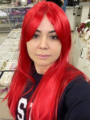 Kızıl tüm baş peruk