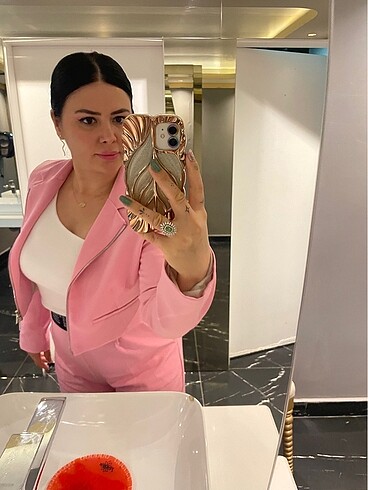 Quzu Pembe takım elbise
