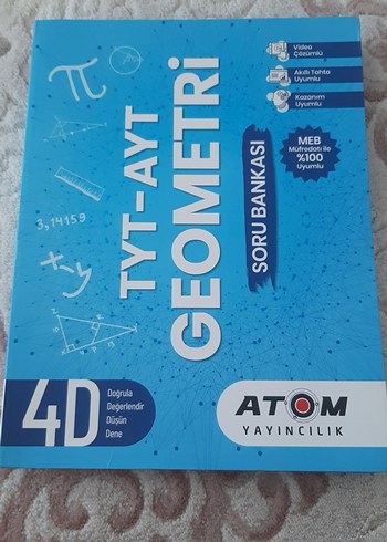 TYT-AYT Geometri Soru Bankası 4D Atom Yayıncılık