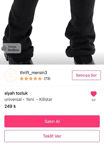 siyah tozluk