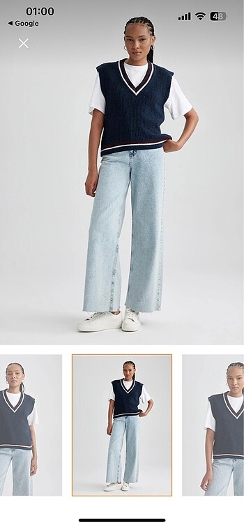 LC Waikiki basic oversize V yaka suveter