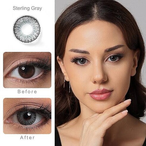 Beden REZERV//sterling gray renkli eye contact