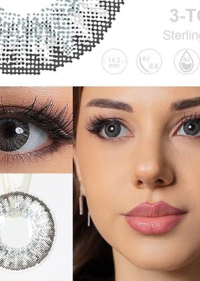 sterling gray renkli eye contact - Görsel 4