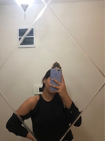 Siyah şık bluz