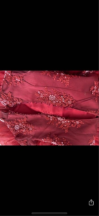 Balık model dantelli tuvalet abiye - Görsel 6