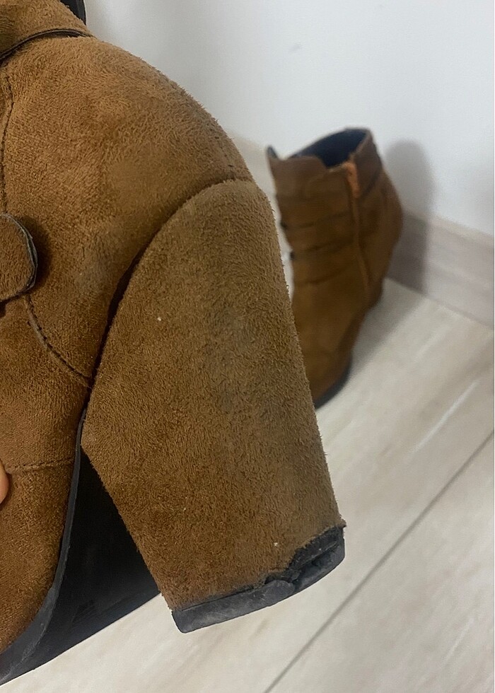 Taba rengi kovboy topuklu bot - Görsel 3