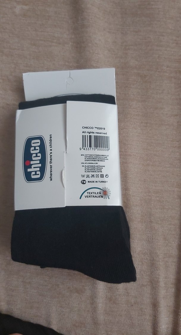 Chicco Siyah Çorap - Görsel 3