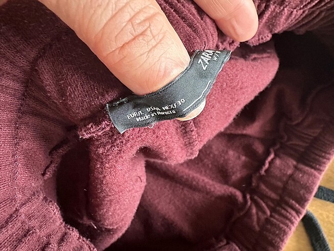 m Beden bordo Renk Zara bordo eşofman altı M beden