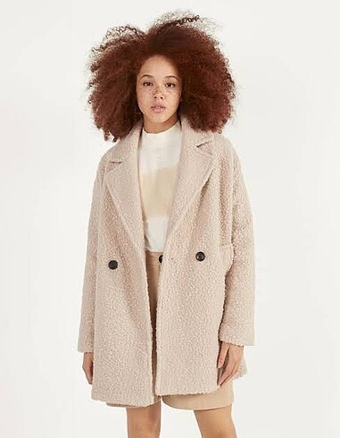 bershka kaban bej rengi