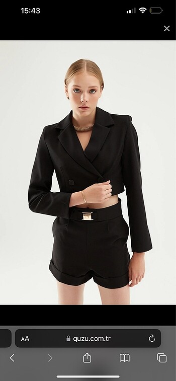 Zara Crop Blazer ceket