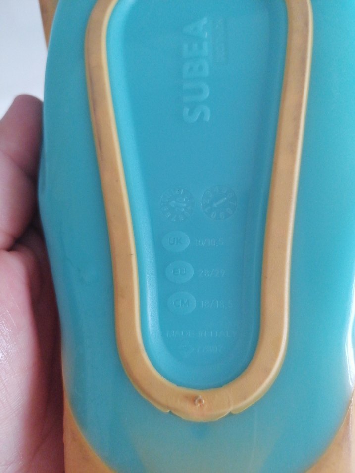 Erkek Mavi Kauçuk dalış Paleti - Görsel 3