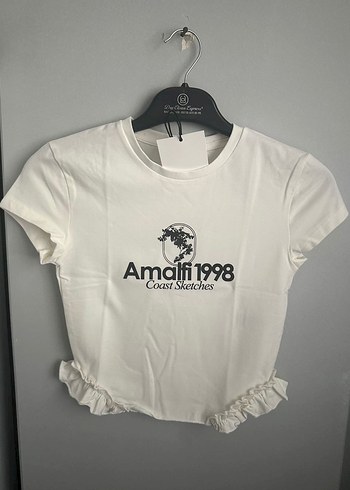 Bershka Fırfırlı Crop