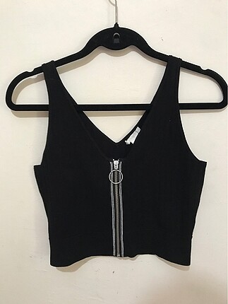H&M fermuarlı crop