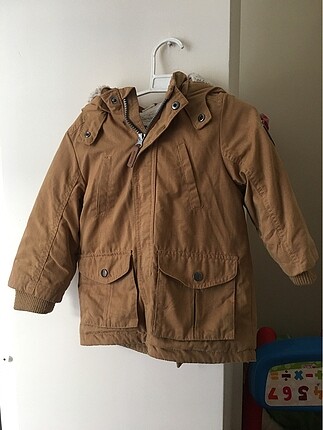 Taba renk kürklü mont