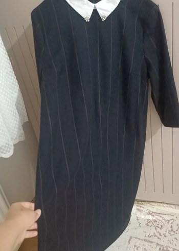 Koton Kadın Siyah Midi Ofis Elbisesi