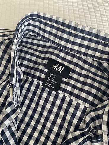 xs Beden H&M Erkek Ekose Desenli Uzun Kollu Gömlek